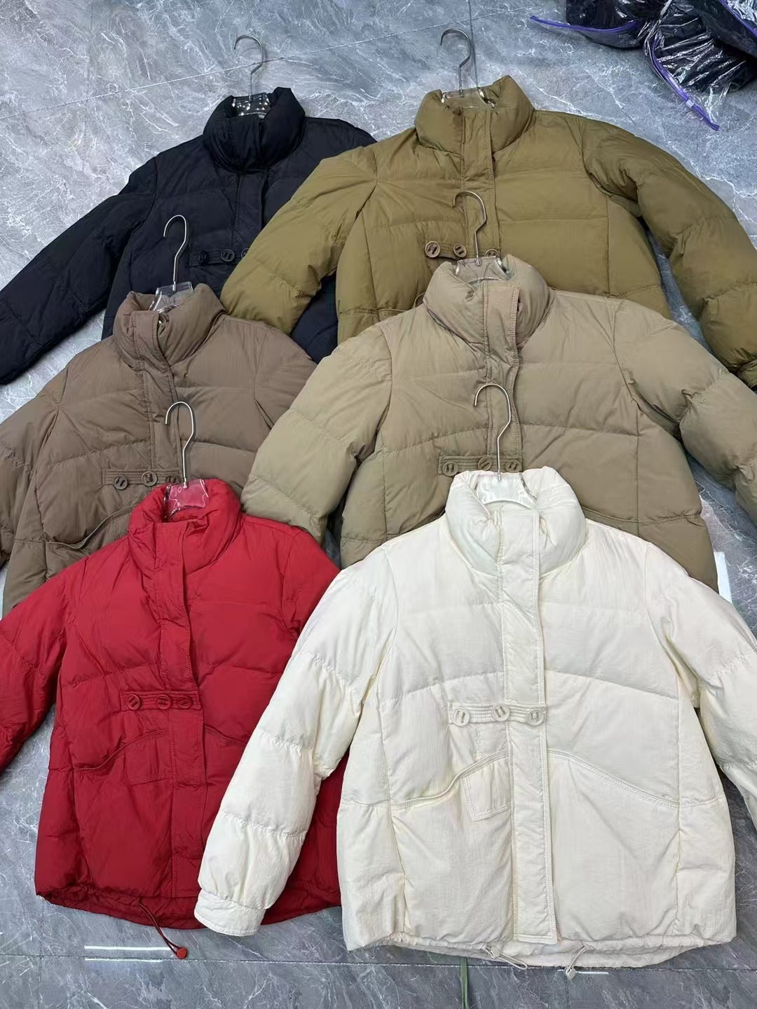 Women's Collar Thick European Goods White Duck Jackets