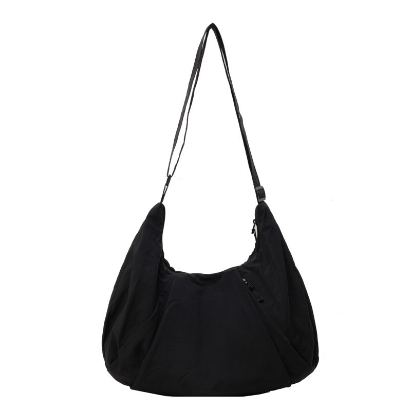 Korean Style Large Capacity Solid Color Crossbody Bags