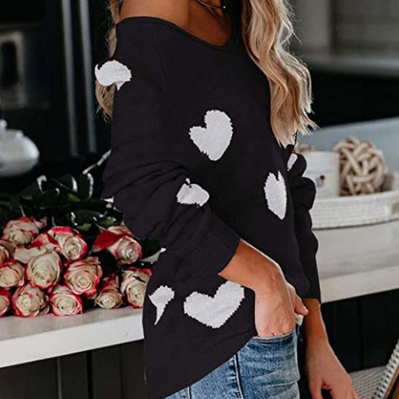 Women's Stylish Valentine's Day Long Sleeve Sweaters