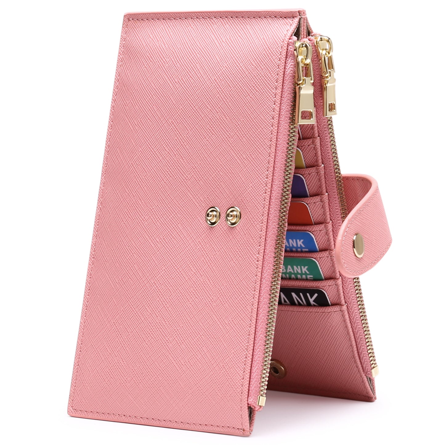 Large Capacity Multiple Slots Zipper Mobile Ladies Wallets