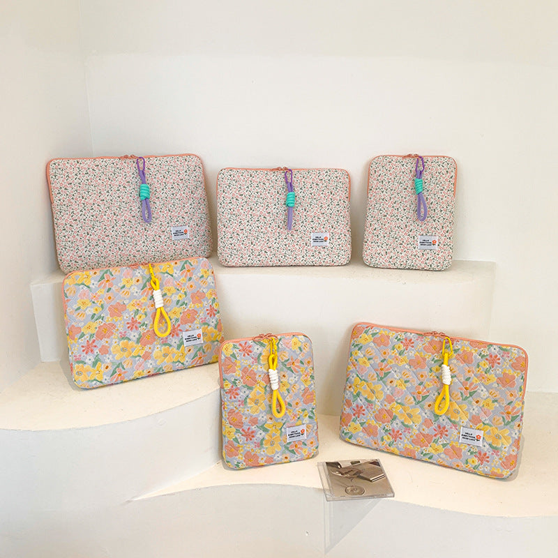 Women's Liner Fresh Flower Inch Good-looking Storage Bags