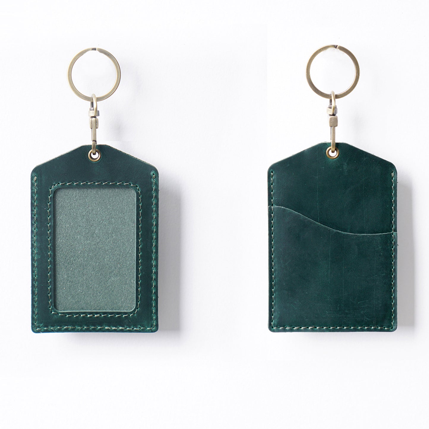 Leather Certificate Work Permit Cover Badge Card Holder