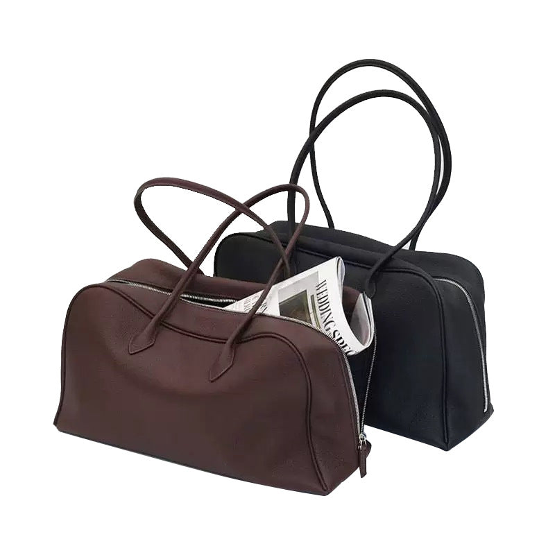 Big Boston Large Capacity Layer Cowhide Bags