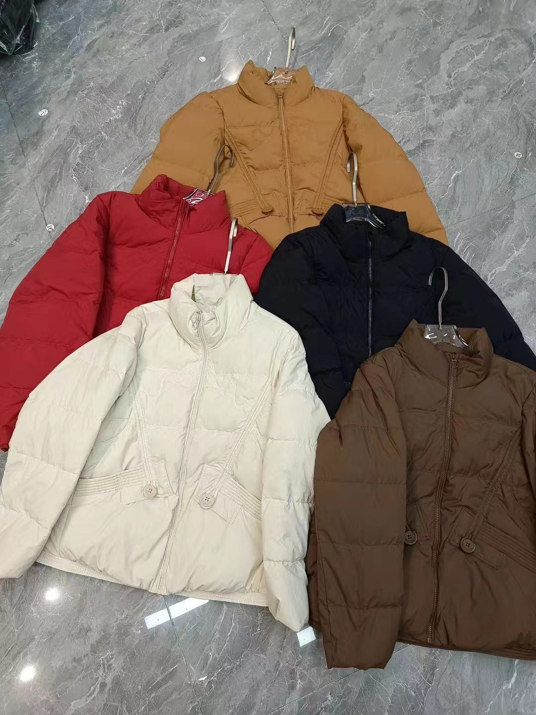Women's Down Korean Style White Duck Western Jackets
