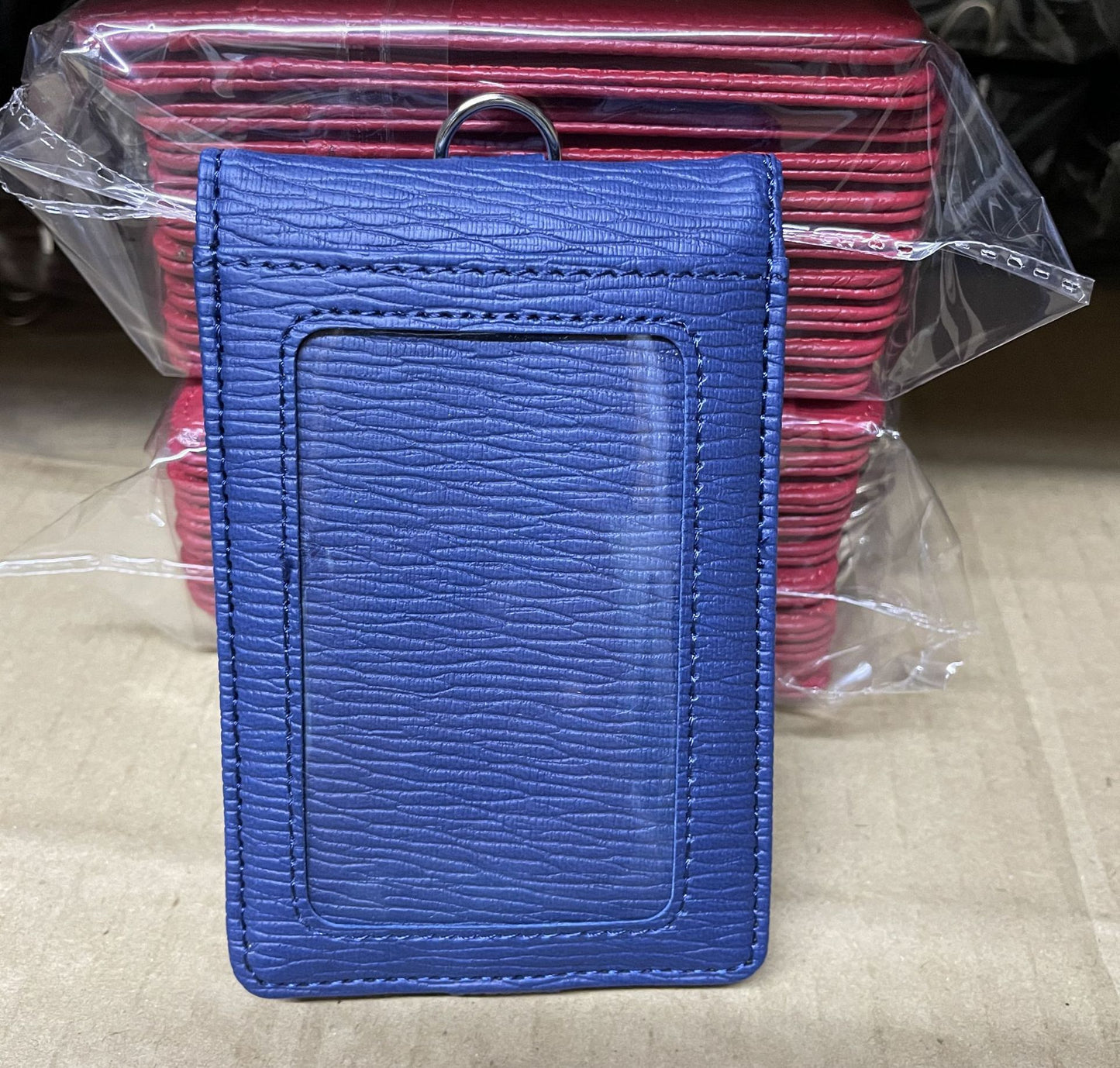 Customized Work Permit Cover With Lanyard Card Holder