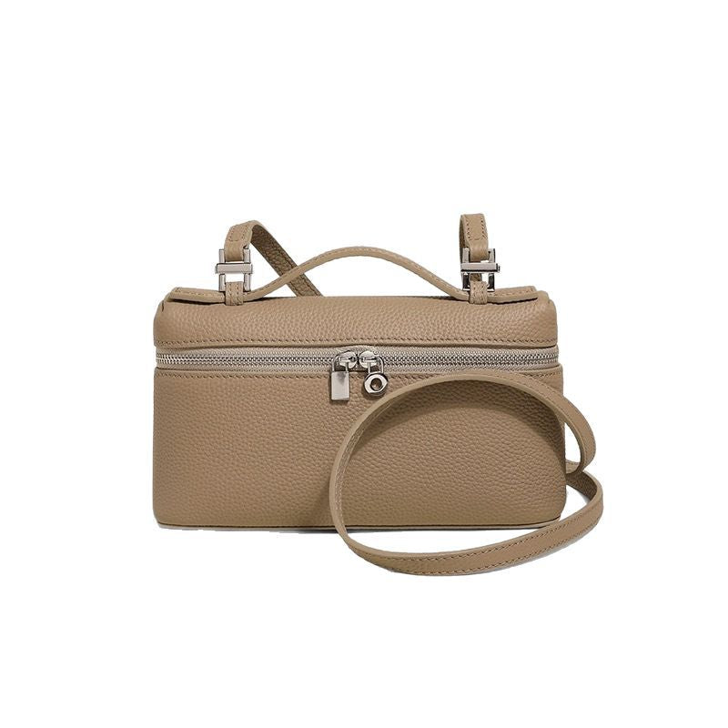 Women's Lunch Box First Layer Cowhide Genuine Handbags