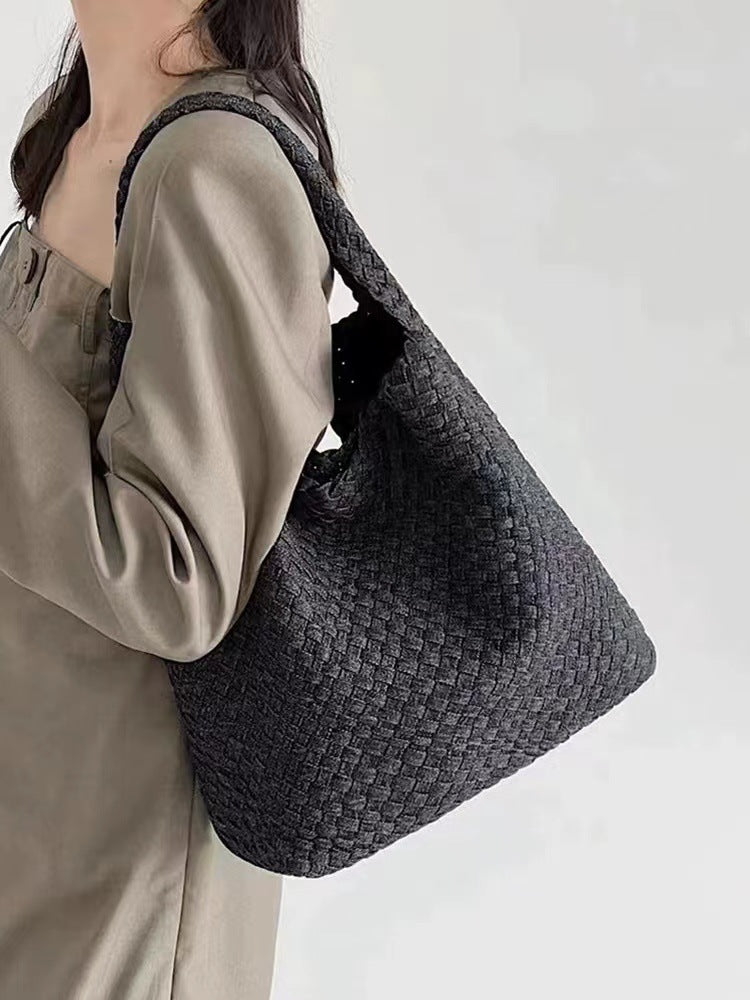 Woven Large Capacity Totes One Underarm Bags