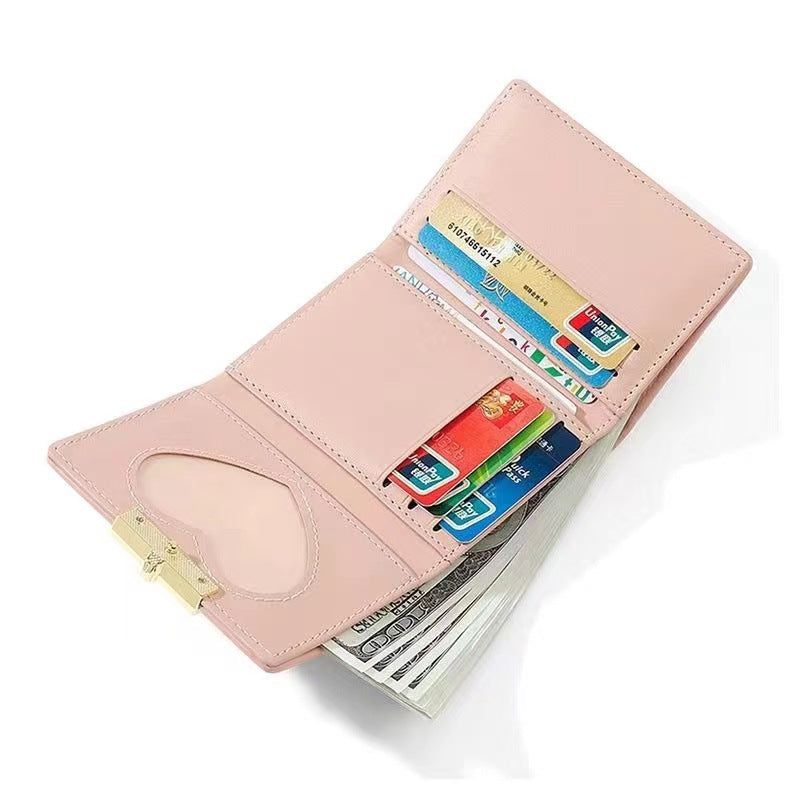 Women's Short Design Fresh Simple Flowers Ladies Wallets