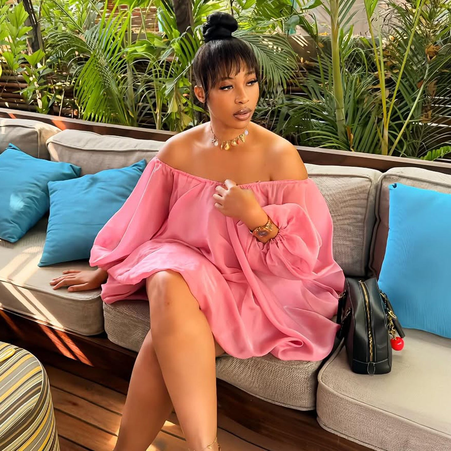 Women's Fat Sexy Fashion Puff Sleeves Dress Dresses