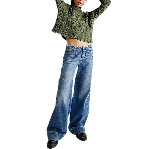 Women's Twist Twisted Rope Loose Pullover Sweaters
