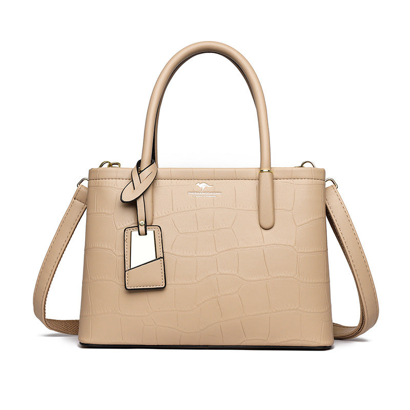 Women's Crocodile Pattern Large Capacity Mom Handbags