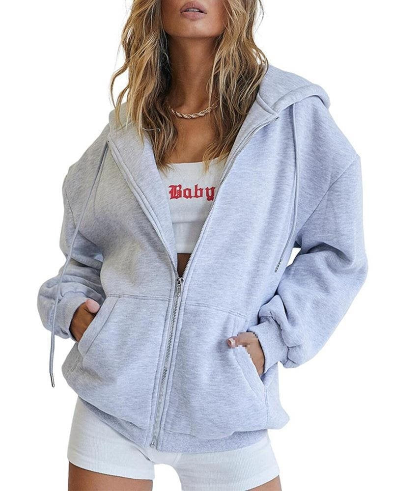 Women's Pull Autumn Solid Color Casual Clothes Drawstring Women's Sweater, Sweater