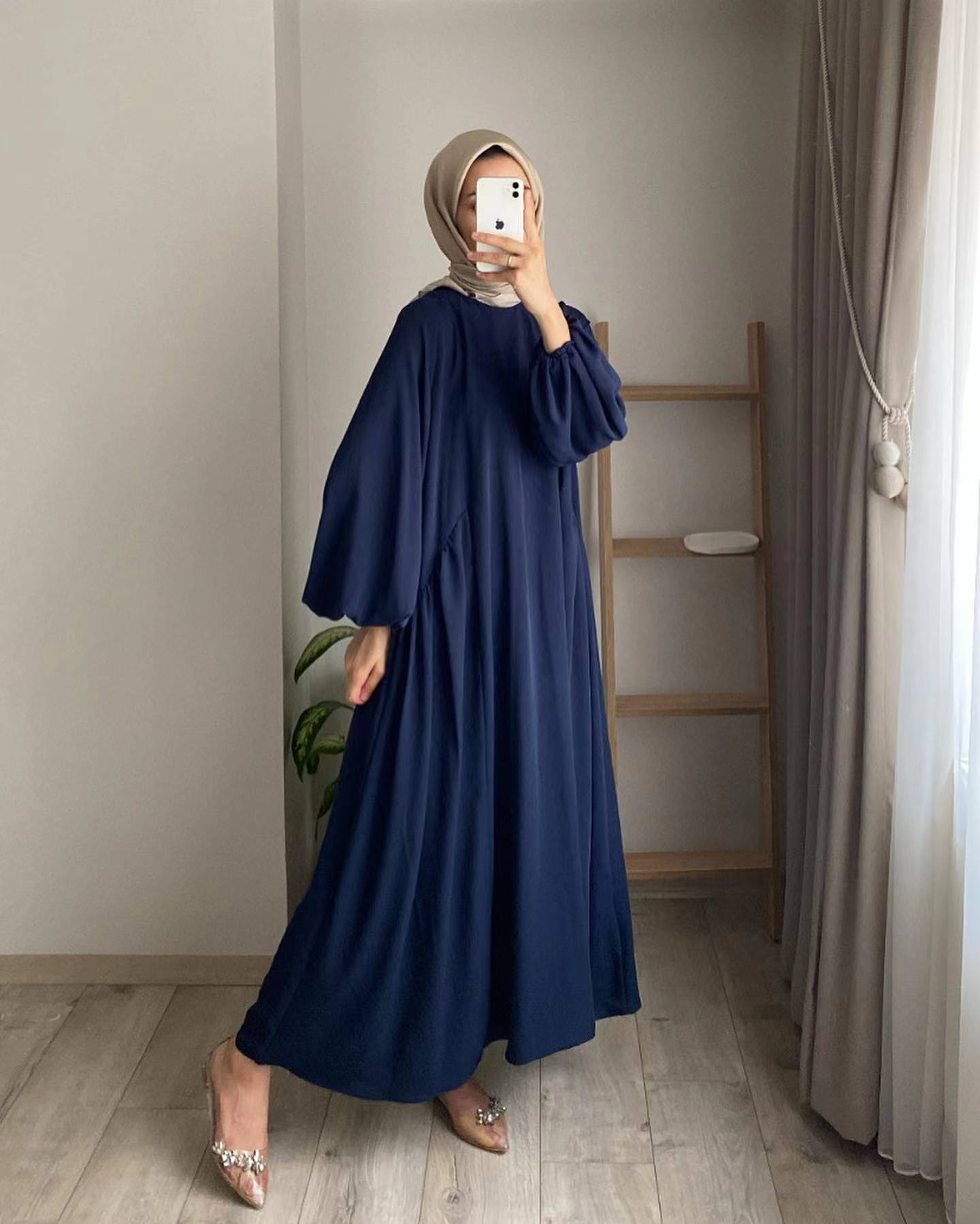 Women's Muslim Wear Solid Color Elegant Fashion Loose Dresses