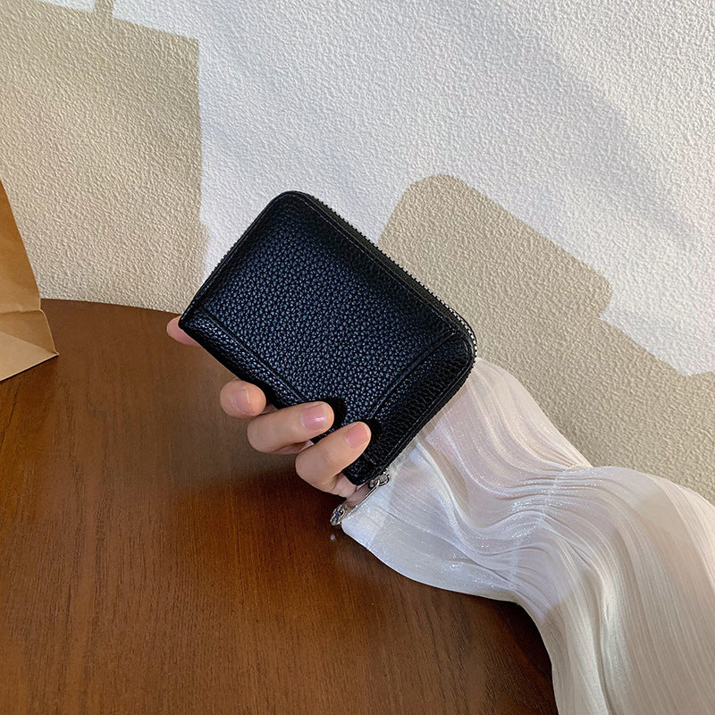 Women's Short Simple Large Capacity Zipper Ladies Wallets