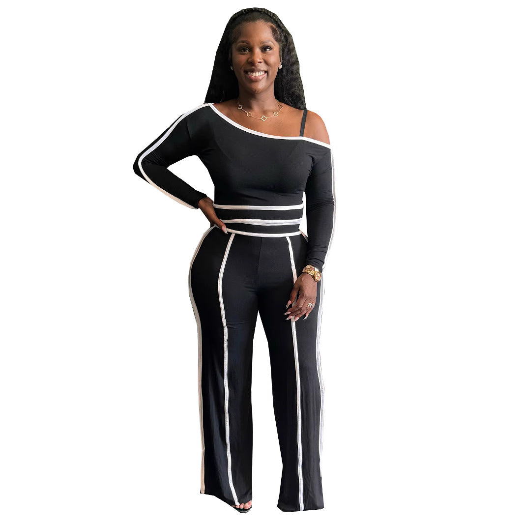 Women's Bright Line High-grade Slim Fit Sexy Hot Contrast Suits