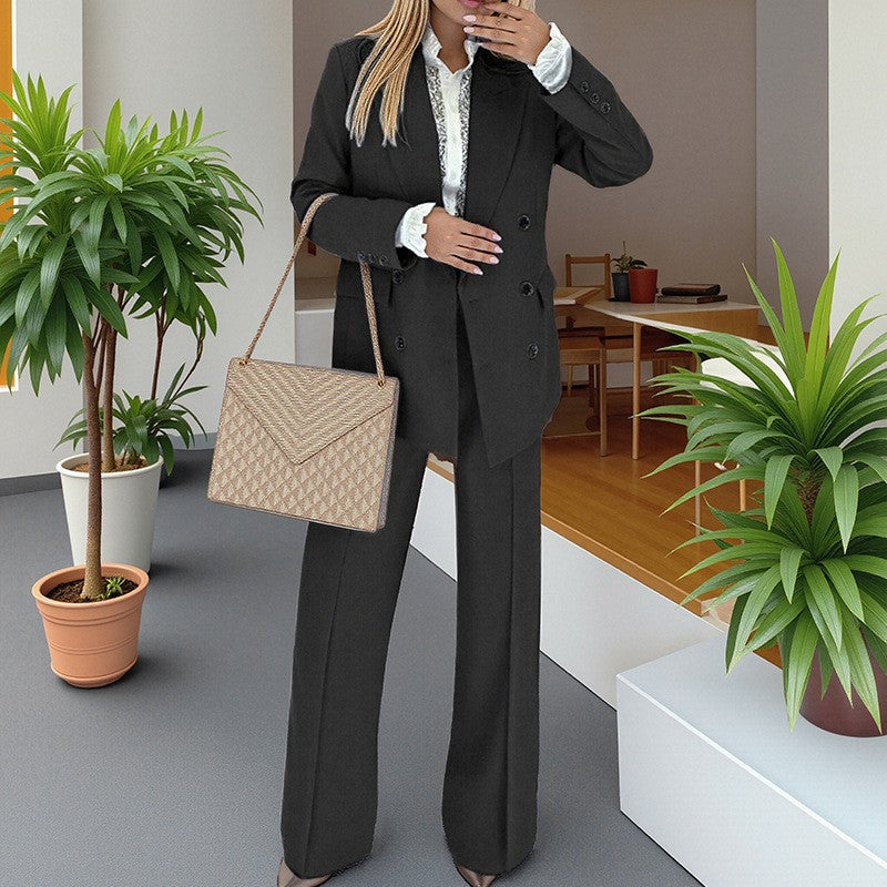 Women's Elegant Small Trousers Two-piece Set Fashion Casual Suit