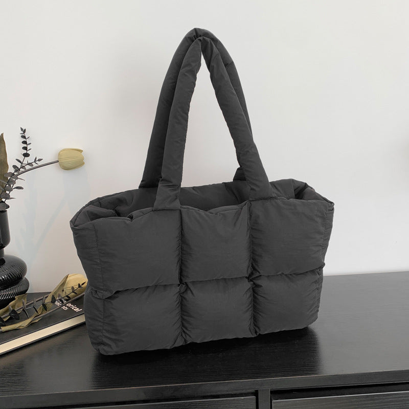 Women's Underarm Down Cotton Coat Large Capacity Shoulder Bags