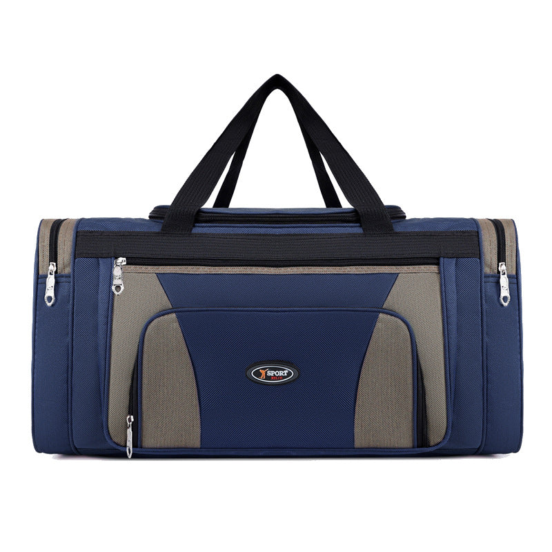 Large Capacity Rhombus Design Printable Short-distance Travel Bags