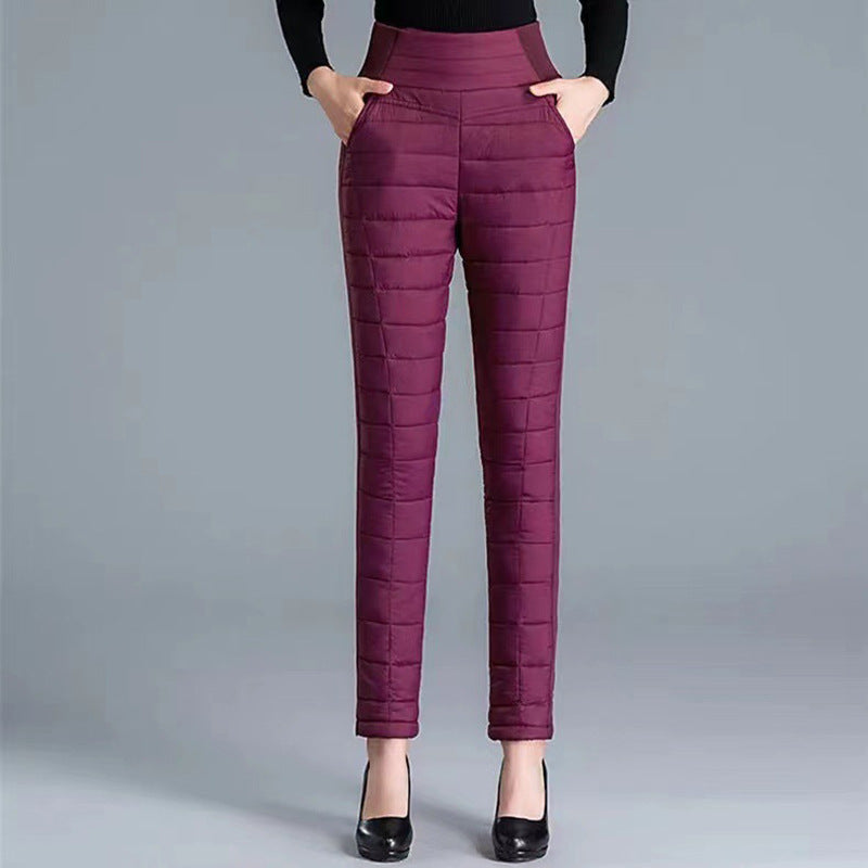 Women's Winter Thickened Warm Figure Flattering Can Be Worn Pants