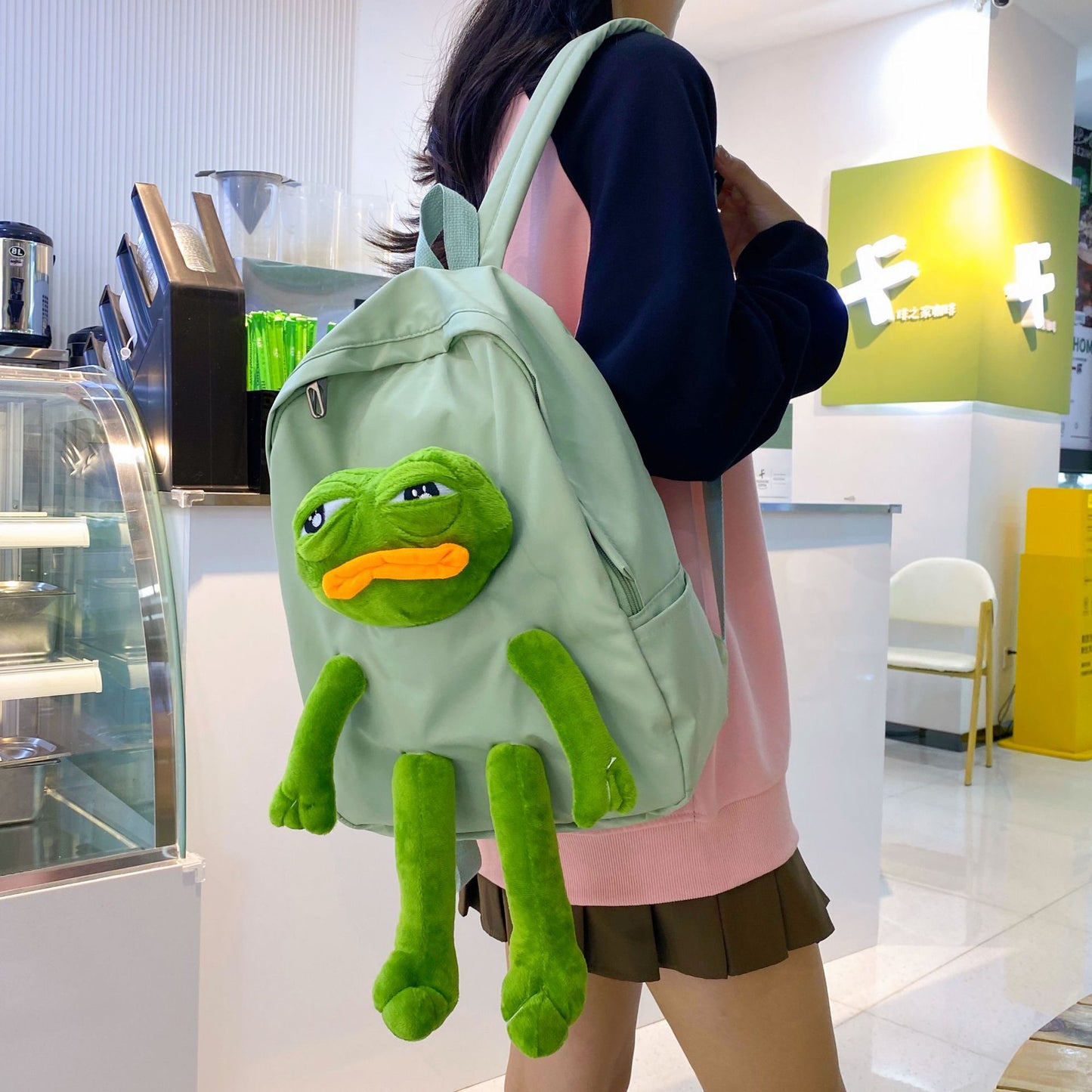 Frog Doll Korean Style Large Capacity Middle School Students' Schoolbags