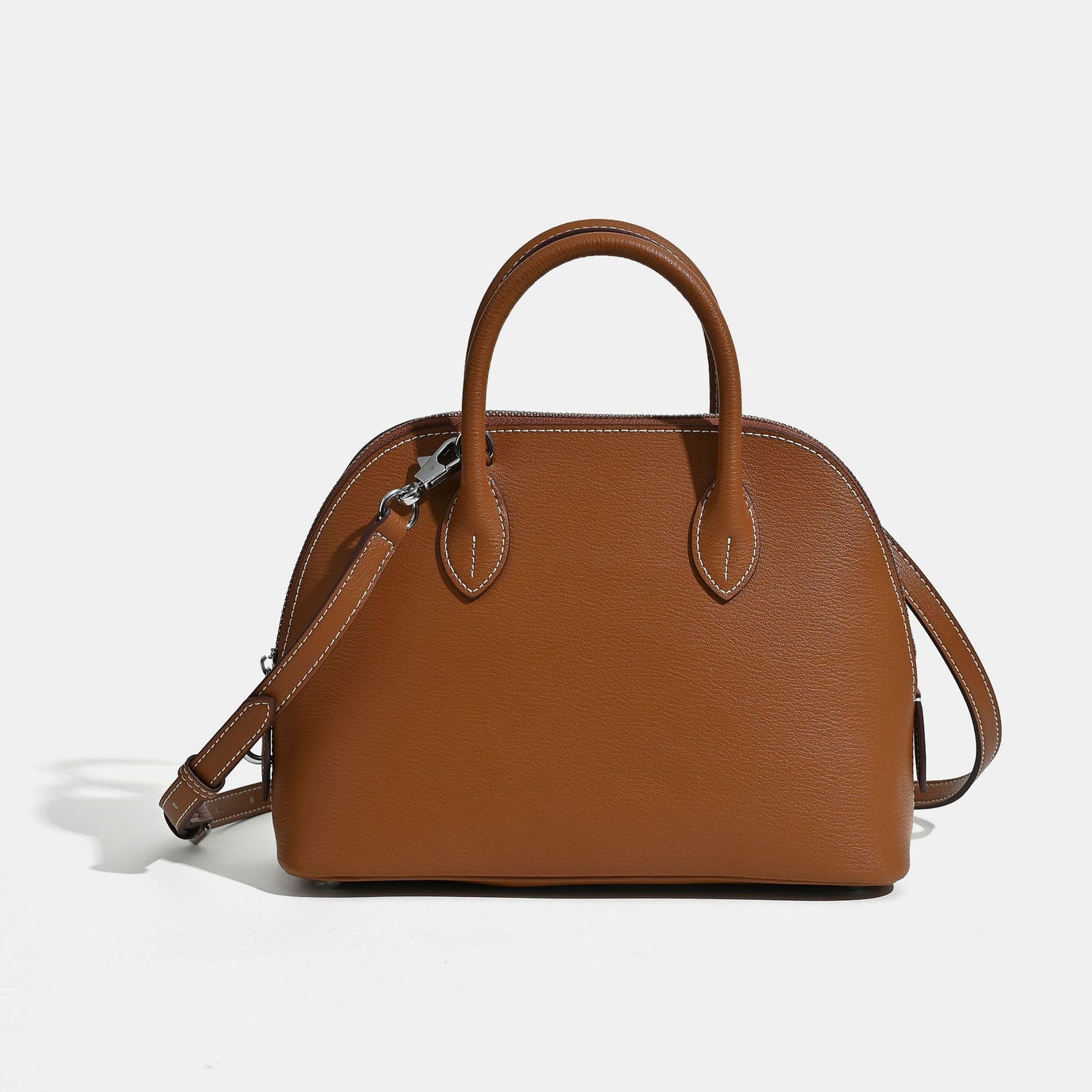 Women's Cowhide Bowling Commuter Genuine Leather Handbags