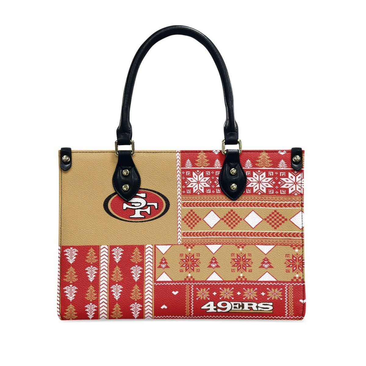 Women's San Francisco People Christmas Pattern Element Handbags