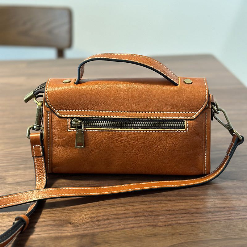 Trendy Popular Fashion Beautiful Women's Cowhide Small Square Bags