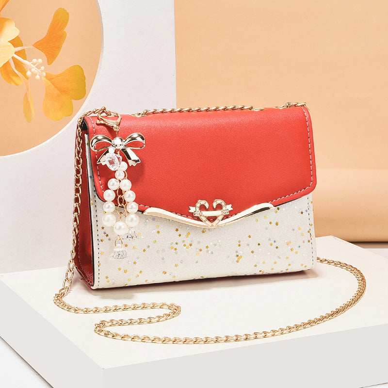 Women's Versatile Sequined Korean Style Mobile Crossbody Bags