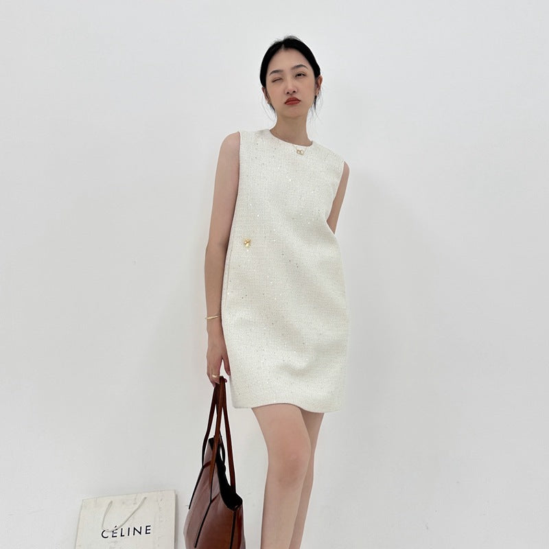 Classic Style Sleeveless Dress Summer French Dresses