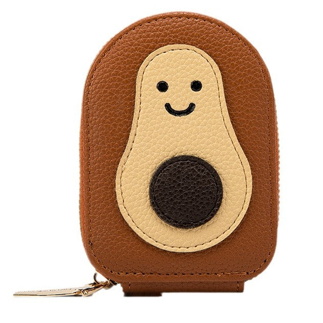 Women's High Sense Storage Cute Smiley Face Card Holder