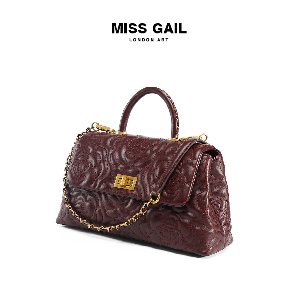 Slouchy Classy Camellia Stylish Elegant Chain Bags