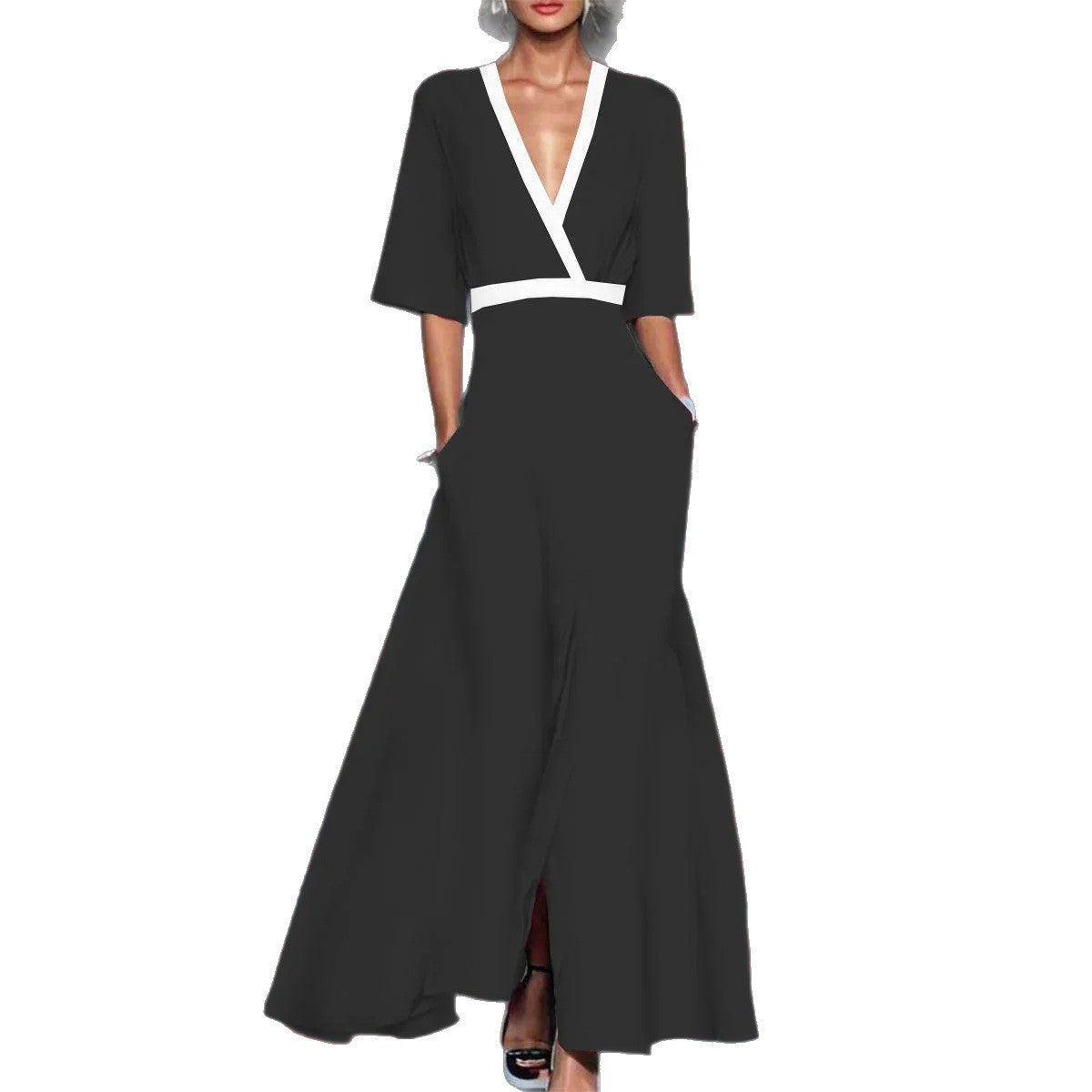 Women's Elegant Graceful Printed Pleated Large Length Skirts