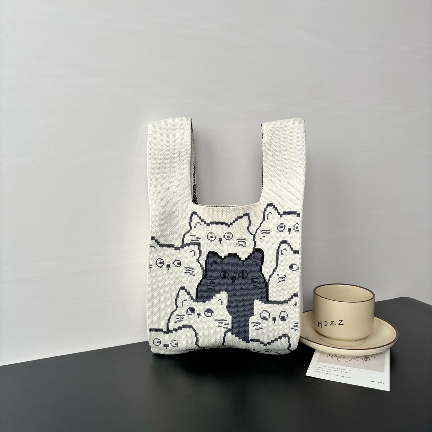 Cartoon Wrist Large Capacity Minority Hand Handbags