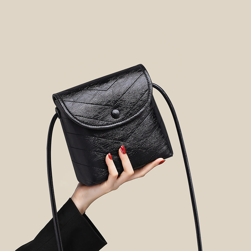 Women's One Genuine Leather Mini Mobile Crossbody Bags