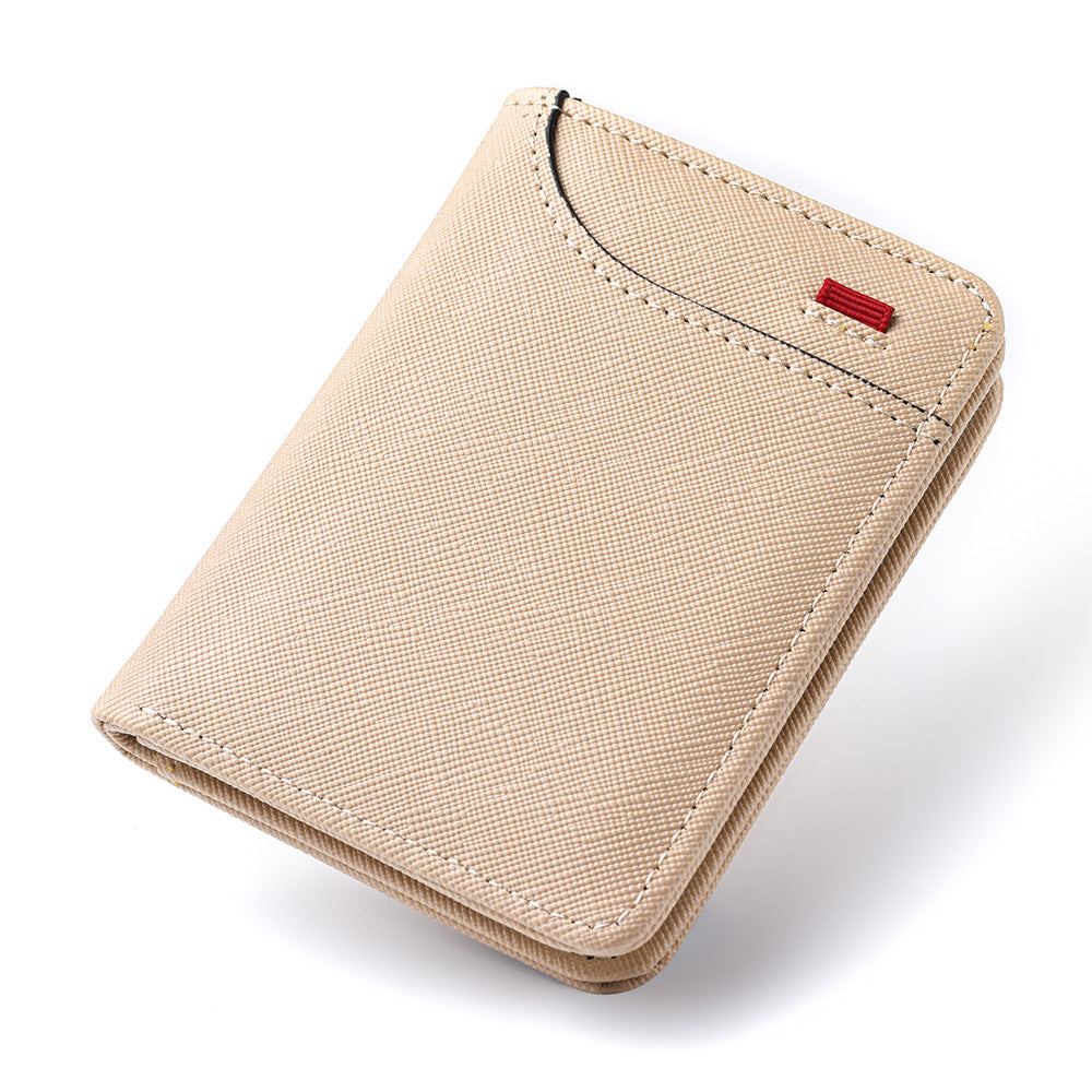 Charming Men's Stylish Vertical Certificate Mini Card Holder