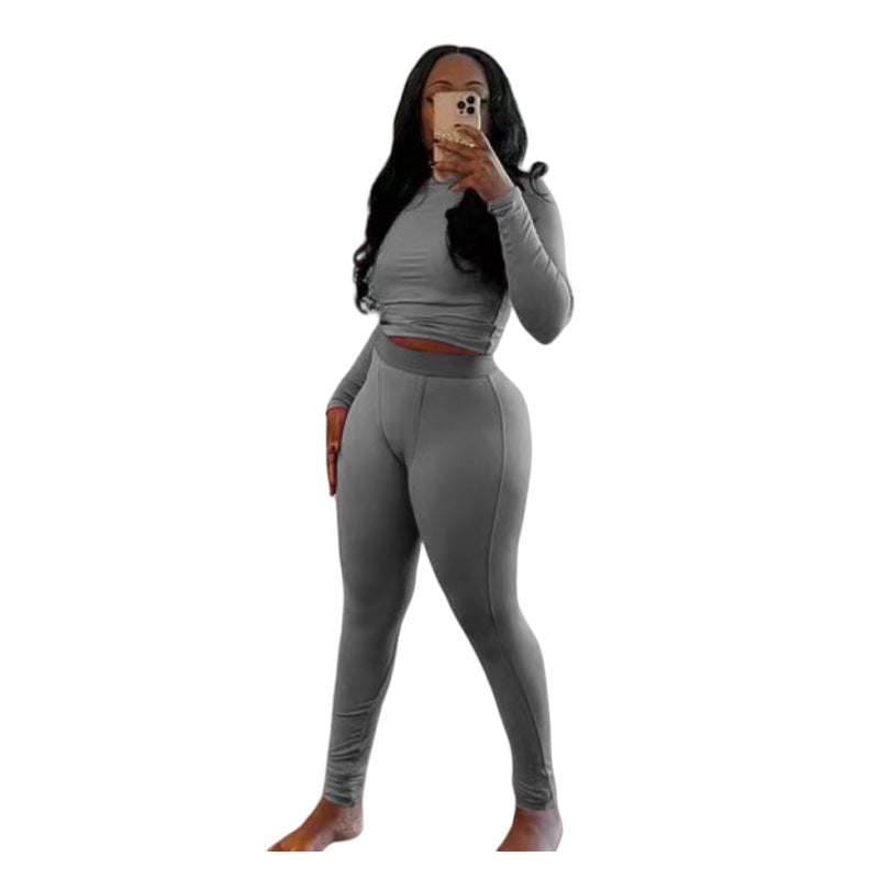 Women's Sports Sunken Stripe Stretch Yoga Suits