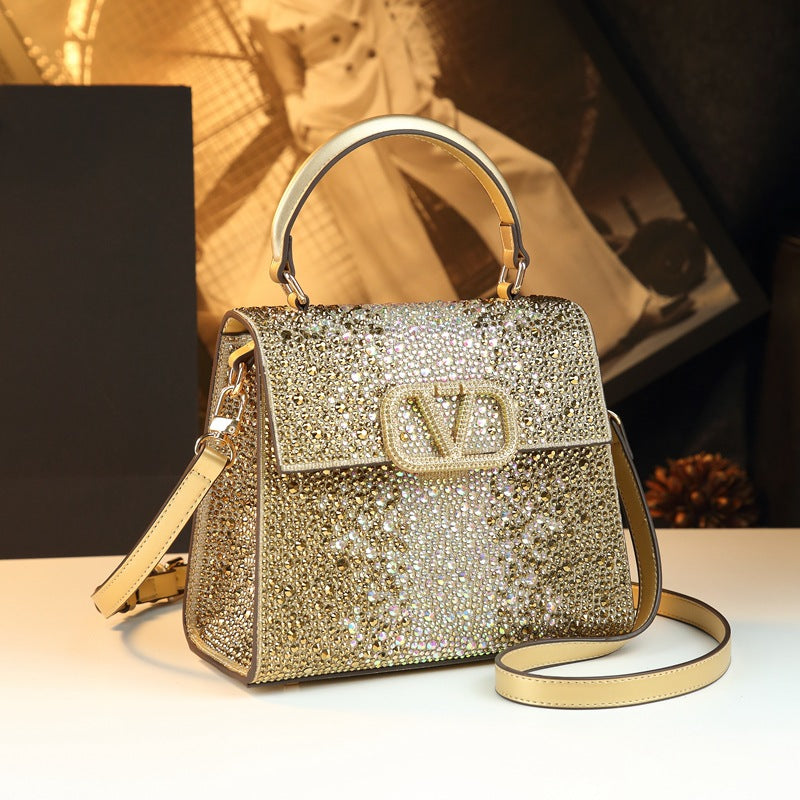 Pretty Women's Diamond Retro Fashion Good-looking Bags