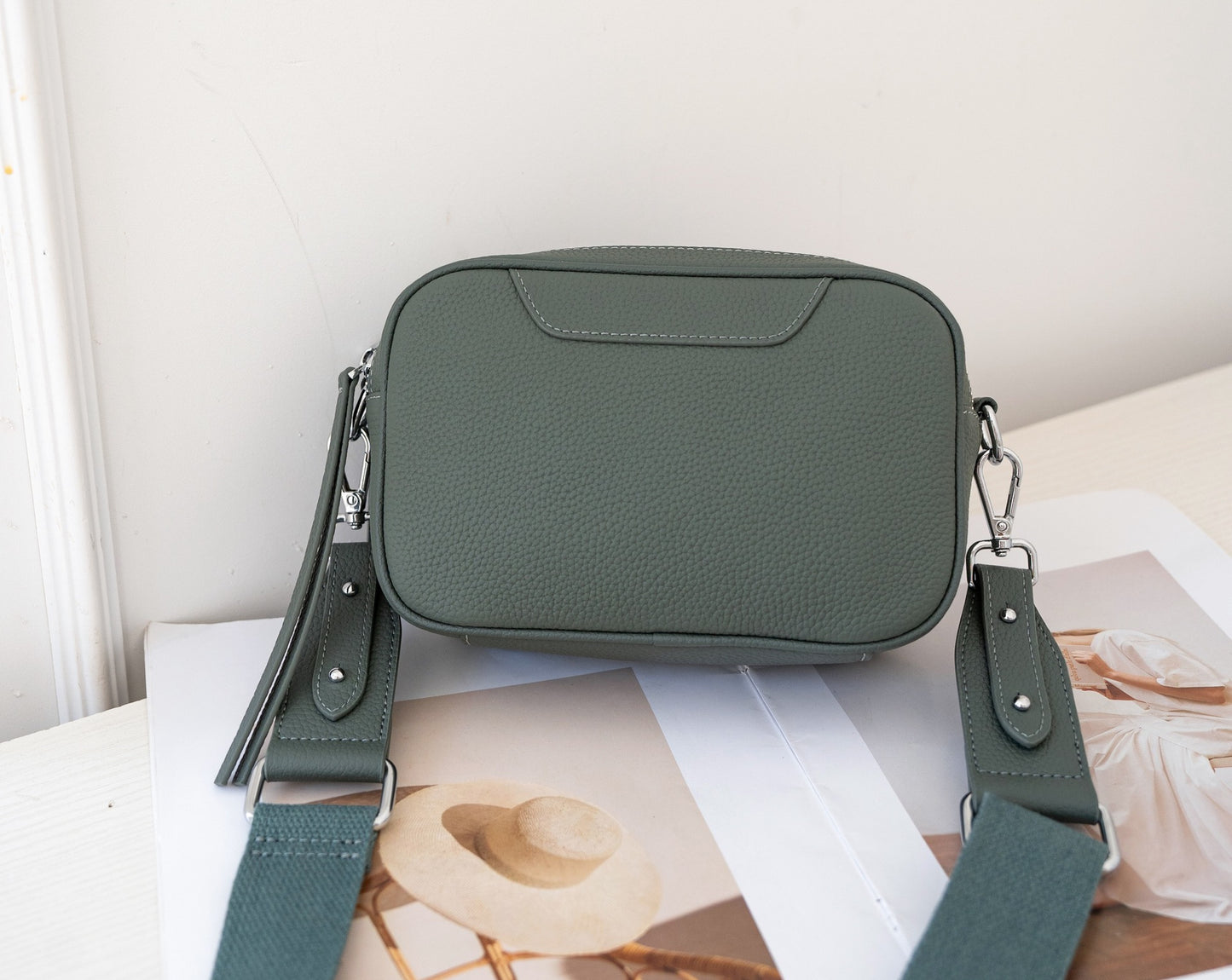 Elegant Women's Nine First Layer Cowhide Crossbody Bags