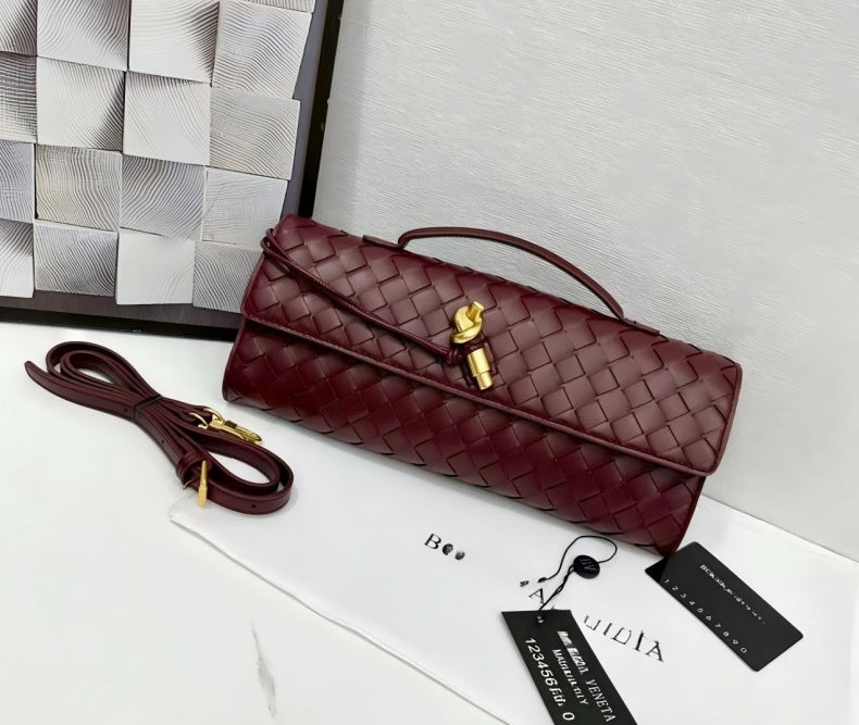 Fashion Elegant Hand-woven Hardware High-grade Leather Lock