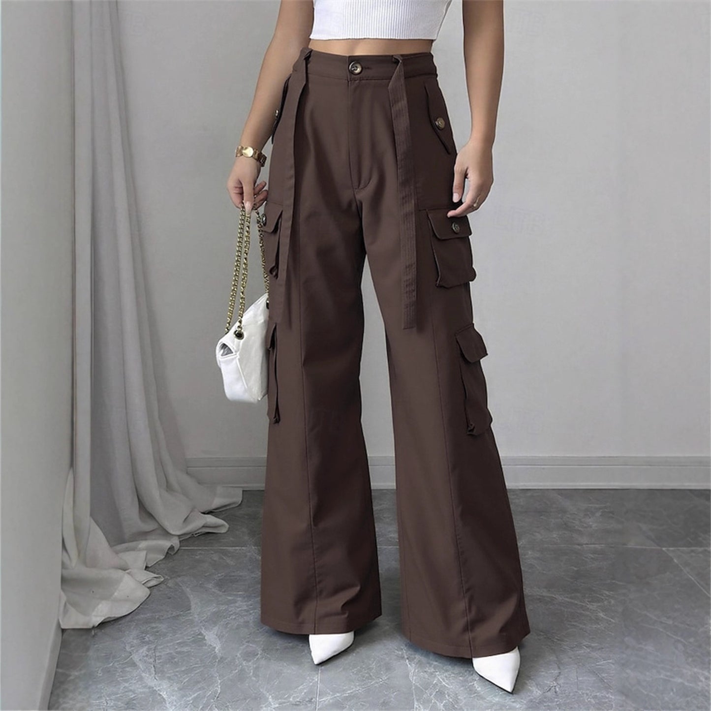 Women's Overalls American Fashion High Street Casual Pants