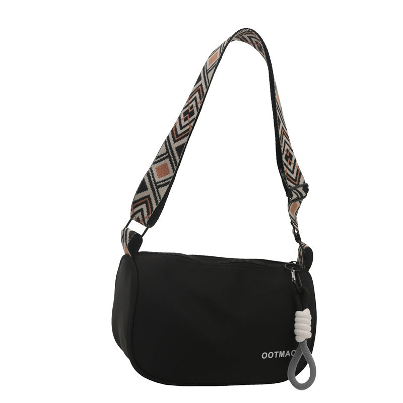 Women's Unique Attractive Canvas Dumpling Broadband Shoulder Bags
