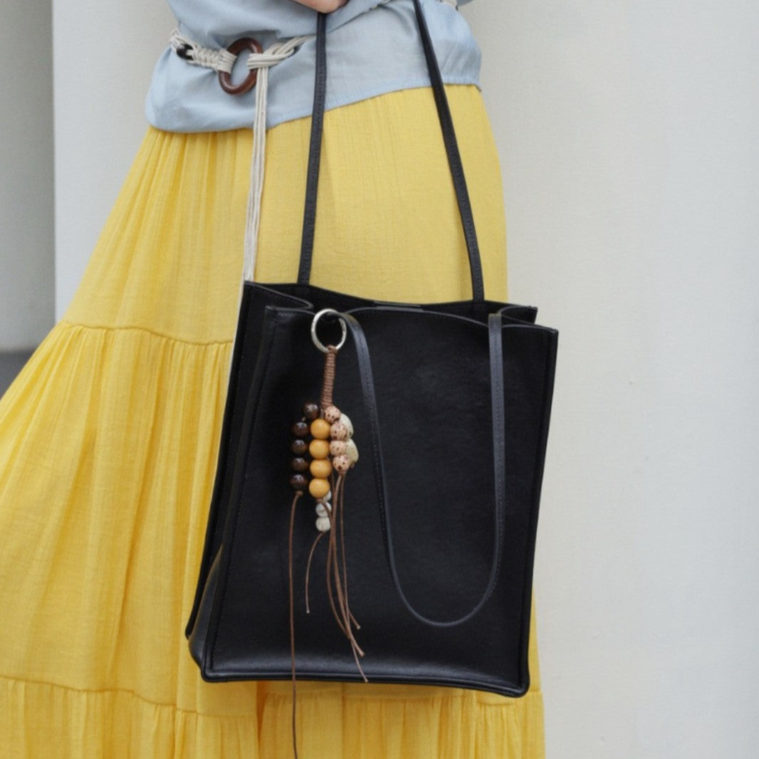 Women's Cowhide Simple Easy Matching Commuter Genuine Bags