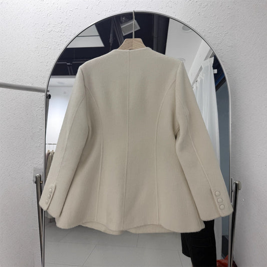 Women's Autumn Fashionable Temperamental Commuter Design Solid Color Single-breasted Coats