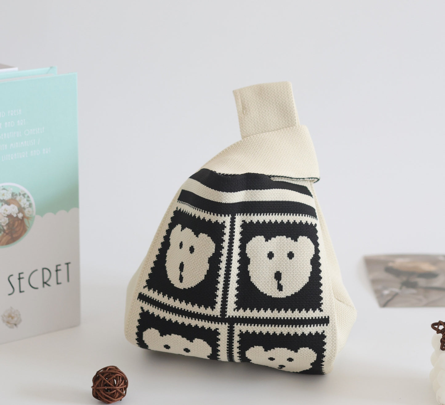 Women's Stylish Knitted Woven Vest Simple Handbags