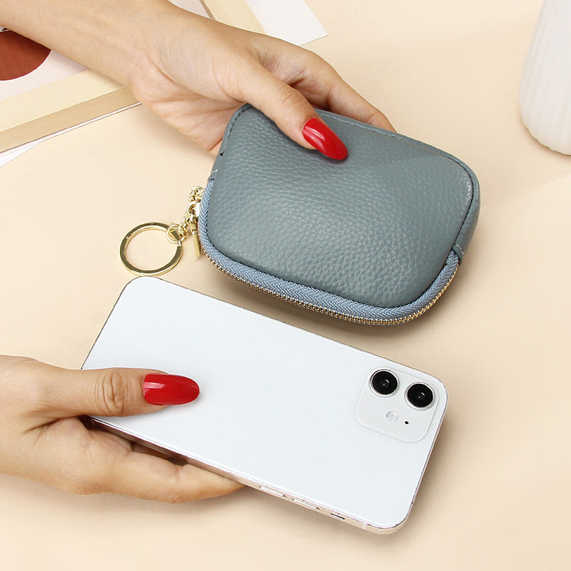 Women's Fashion Clutch Zip Authentic Leather Tactile Ladies Wallets