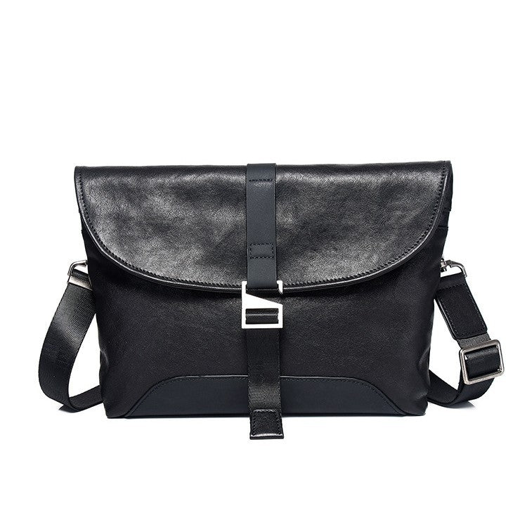 Men's First Layer Cowhide Clutch Commute Pouch Men's Shoulder Bags
