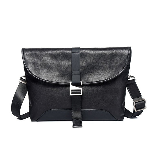 Men's First Layer Cowhide Clutch Commute Pouch Men's Shoulder Bags