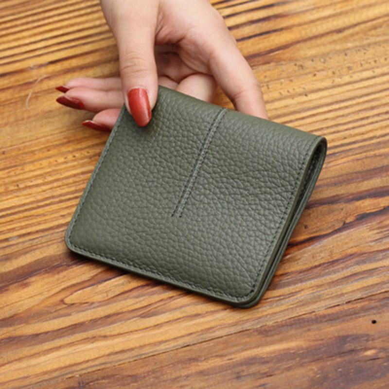 Women's Short Simple Stitching Texture For Ladies Wallets