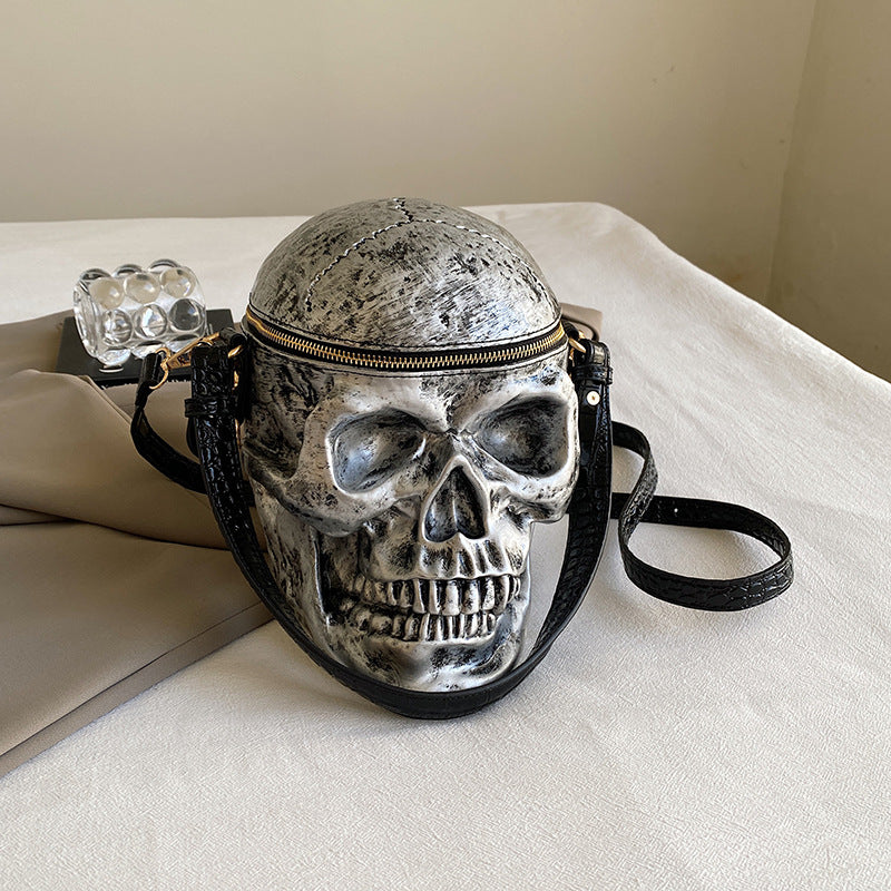 Classy Women's Funny Skull Spoof Portable Handbags