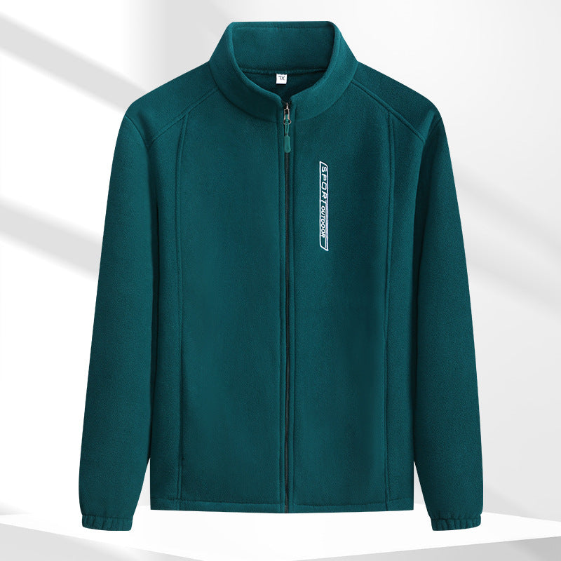 Women's Polar Fleece Fleece-lined Thickening Stand Collar Zipper Women's Sweater, Sweater